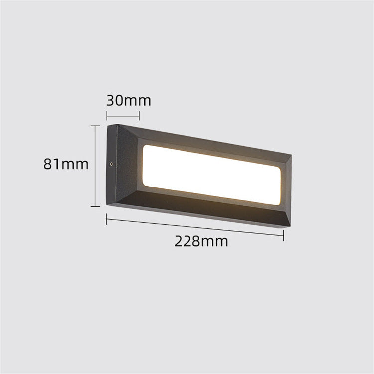 Outdoor LED Wall Corner Light for Gardens and Stairways