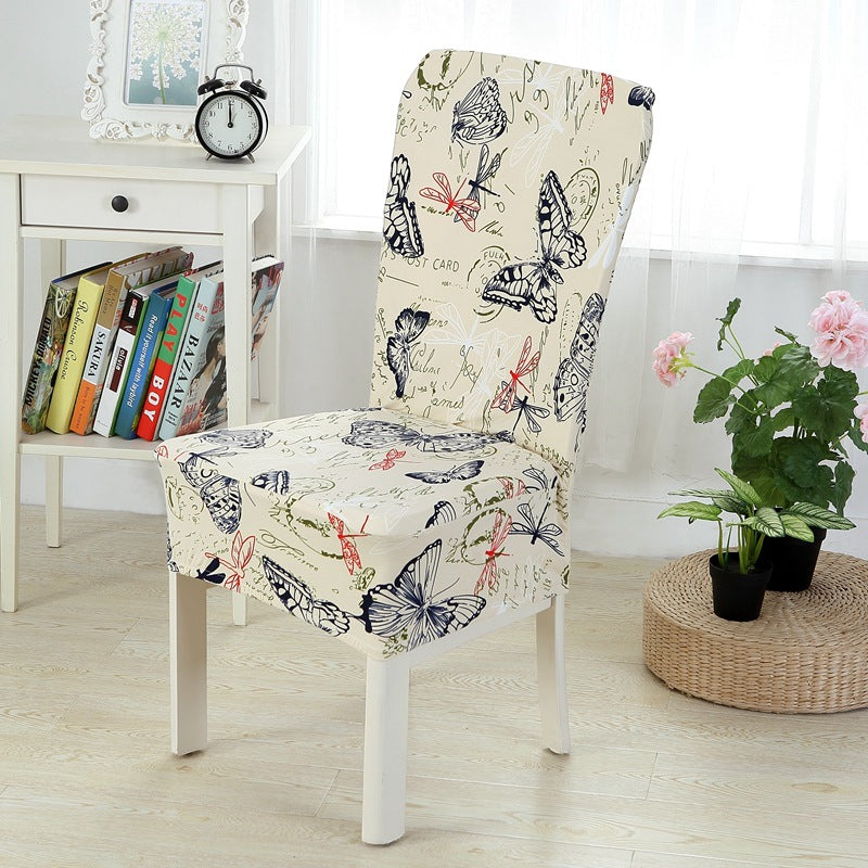 Elastic Printed Chair Covers for Home and Restaurant Use