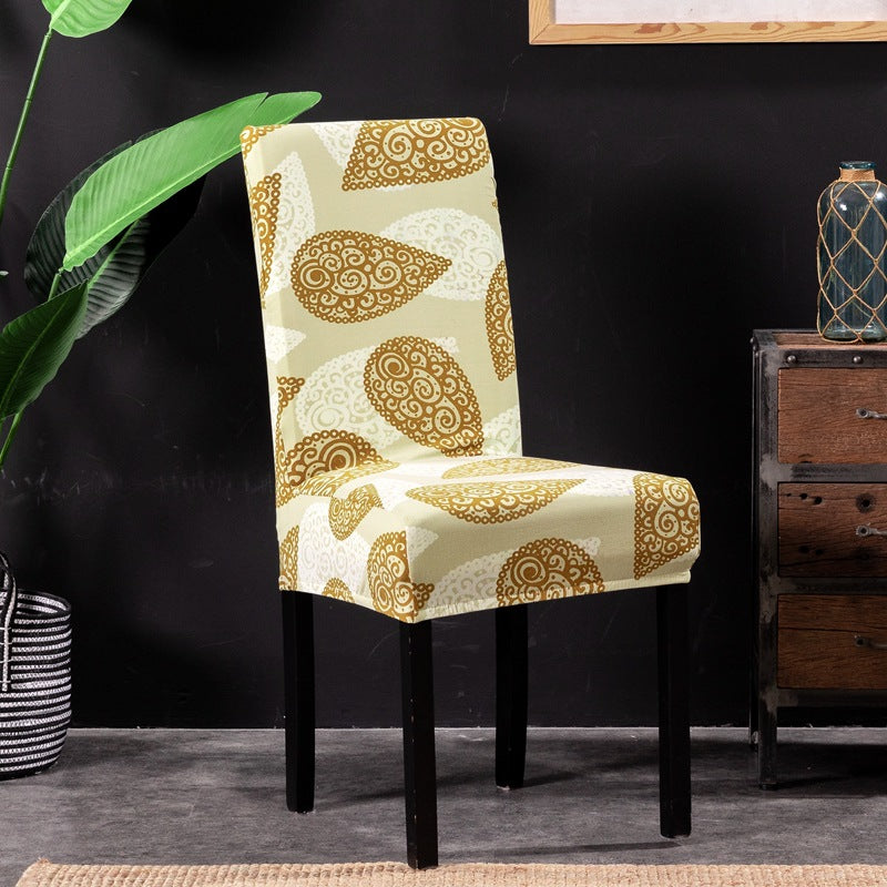 Elastic Printed Chair Covers for Home and Restaurant Use
