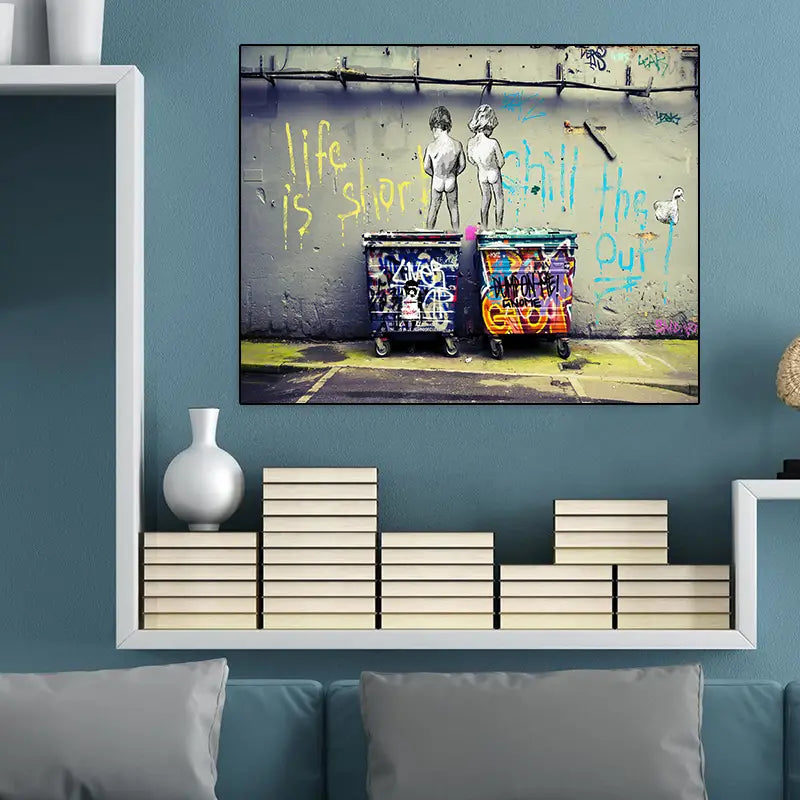 Modern Abstract Canvas Wall Art - 1pc Frameless Painting