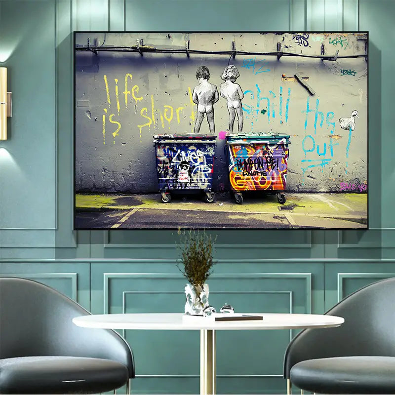 Modern Abstract Canvas Wall Art - 1pc Frameless Painting