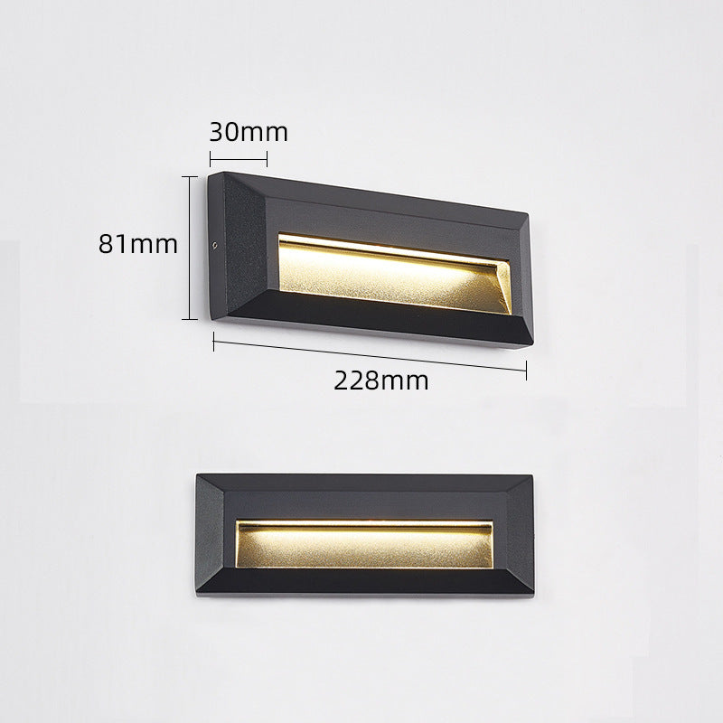 Outdoor LED Wall Corner Light for Gardens and Stairways