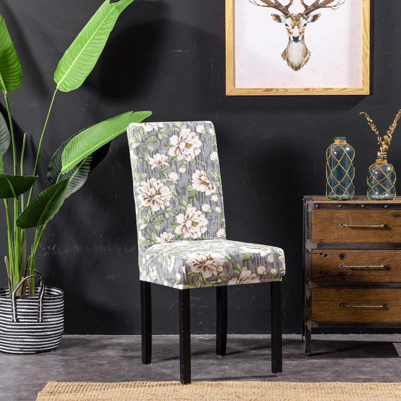 Elastic Printed Chair Covers for Home and Restaurant Use