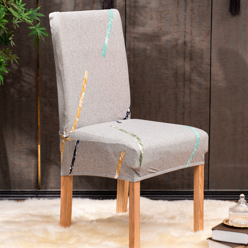 Elastic Printed Chair Covers for Home and Restaurant Use