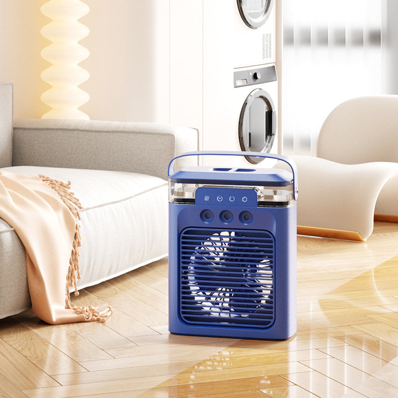 New 3-Hole USB Mist Fan with Night Light (Mini)