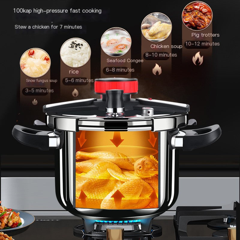 "304 Stainless Steel High-Pressure Cooker for Home Use"