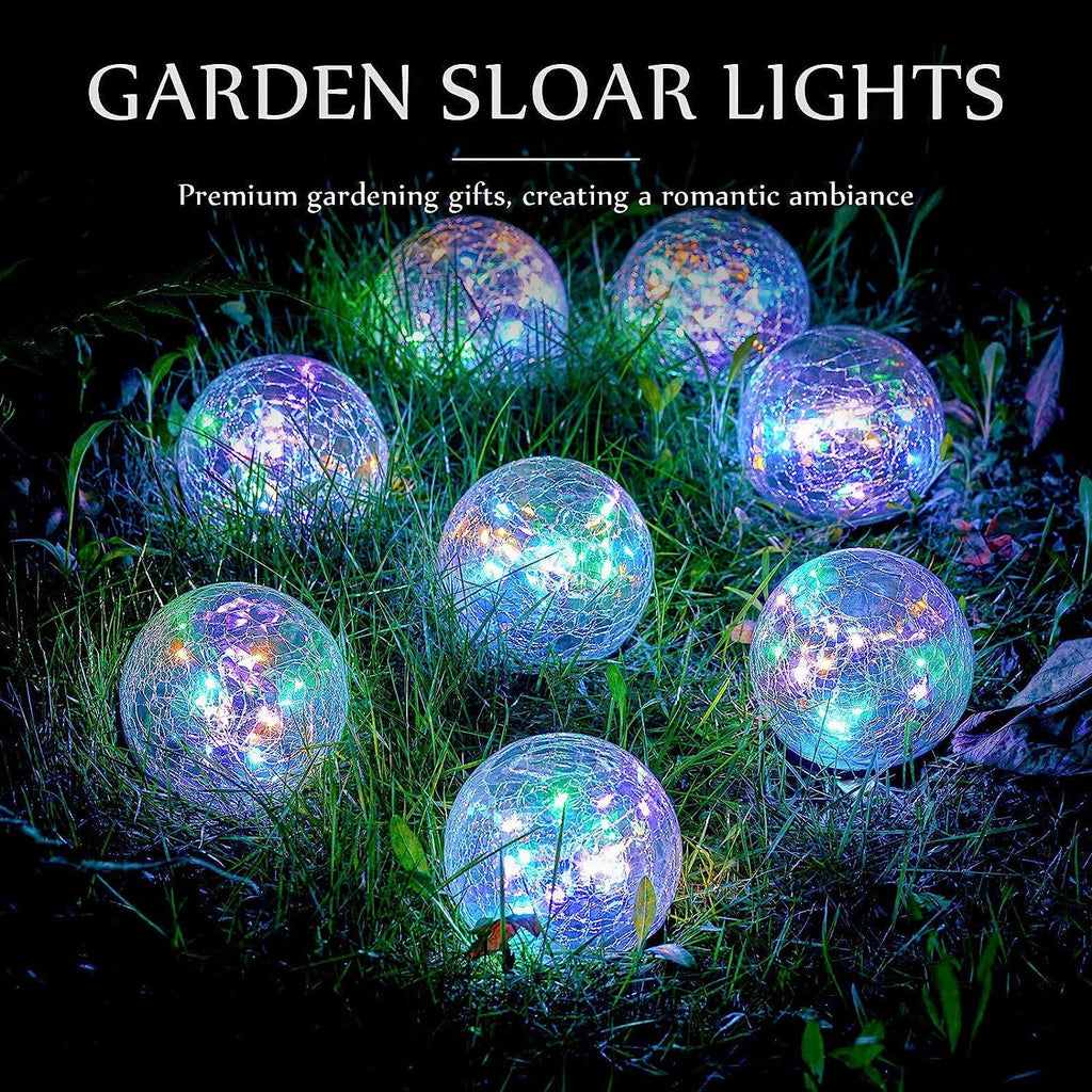Solar Crackle Ball Light for Garden Decoration