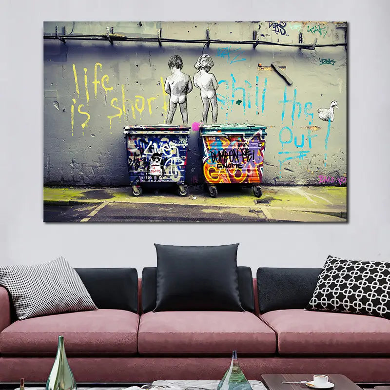 Modern Abstract Canvas Wall Art - 1pc Frameless Painting