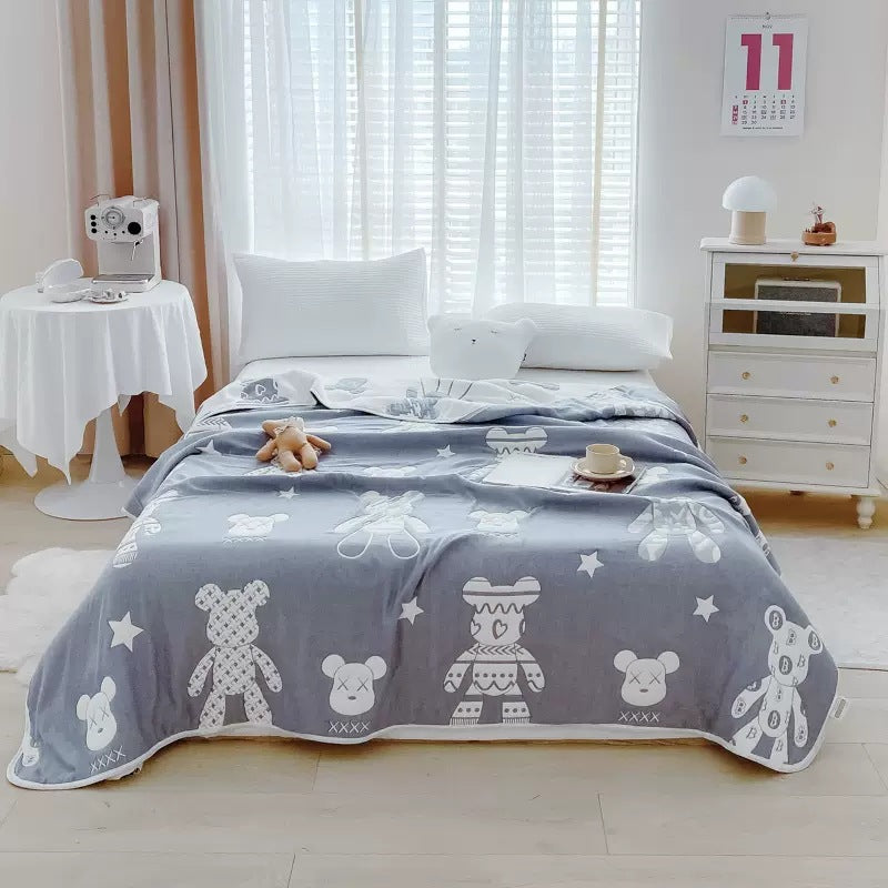 Thick Cotton Blanket for Kids - Autumn/Winter Use