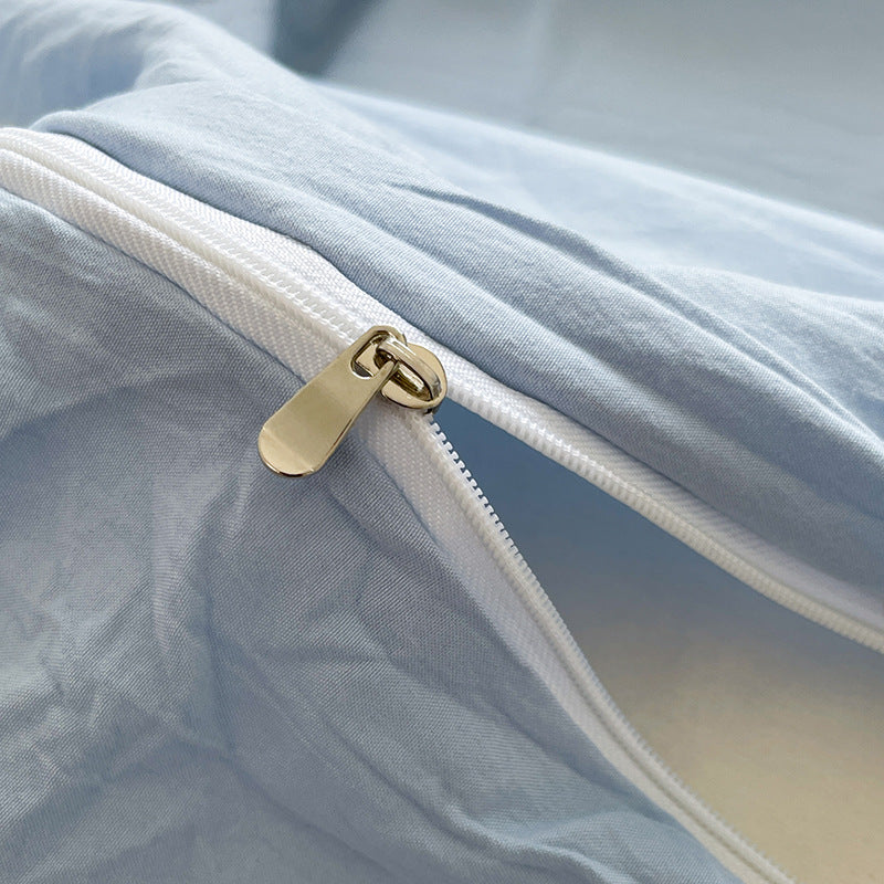 Japanese Style Cotton Bed Linen Set for Students
