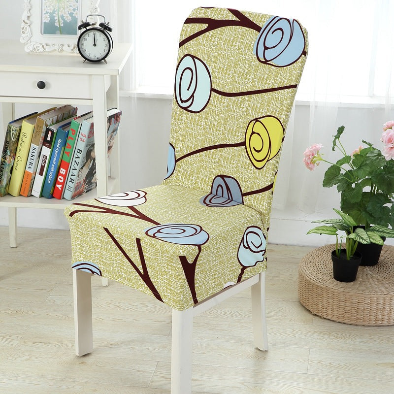 Elastic Printed Chair Covers for Home and Restaurant Use