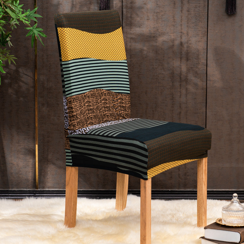 Elastic Printed Chair Covers for Home and Restaurant Use